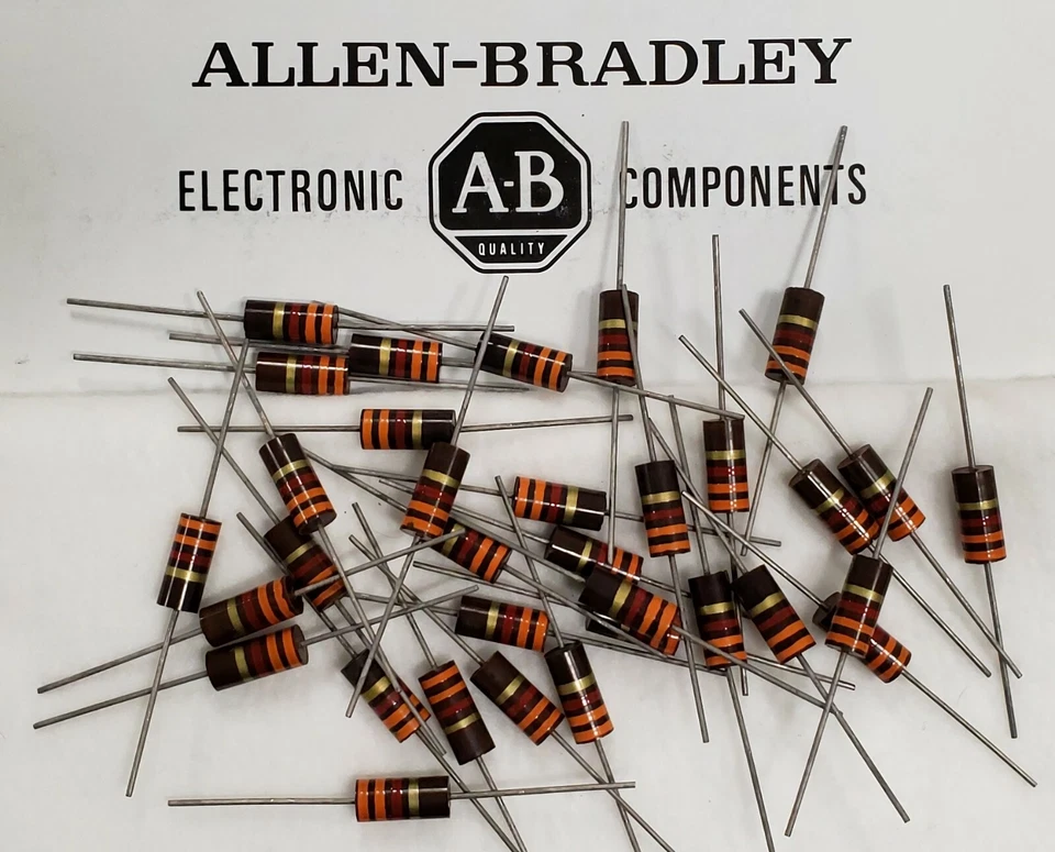 ALLEN-BRADLEY / OHMITE Allen Bradley & Ohmite - Carbon Composite RESISTORS - 1 Watt & 2 Watt - NOB