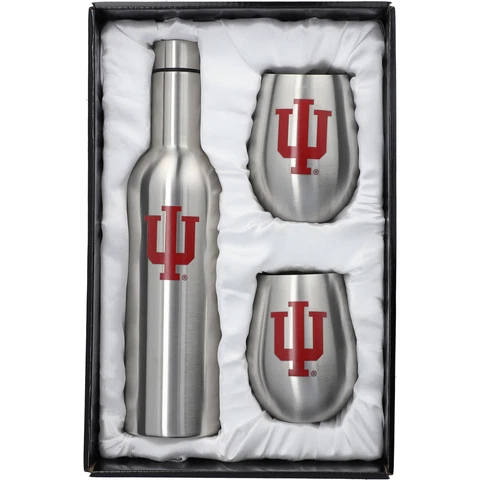 Indiana Hoosiers 28oz. Stainless Steel Bottle & 12oz. Tumblers Set Cover