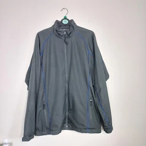 Nike Navy Windbreaker Golfing Jacket Size UK Medium Sports Retro Designer - Picture 1 of 19