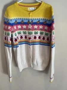 Mini Biden, Girl Size 7-8, Animal Themed, Button Up Sweater, VGUC  - Picture 1 of 4