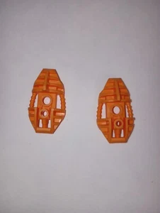 2 Bionicle Lego Gamba Arancione Sezione Superiore Copertura 2 Pezzi 53566 Stile Piraka - Foto 1 di 12