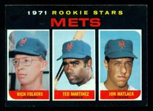 1971 Topps NY Mets Rookie Stars #648 Rich Folkers Martinez John Matlack RC NM-MT