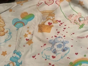 Sábana plana doble American Greetings vintage CARE BEARS EE. UU. z9 - Imagen 1 de 1