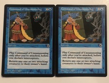 2x Command of Unsummoning MTG Portal Magic Gathering