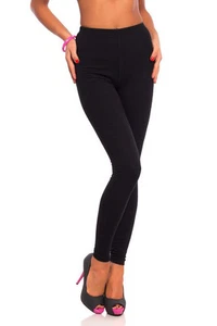 EINFACHE TANZSHORTS DAMEN BAUMWOLLE LEGGINGS SCHWARZ DÜNN SOMMER UK 6-20 LG 8109 - Bild 1 von 3