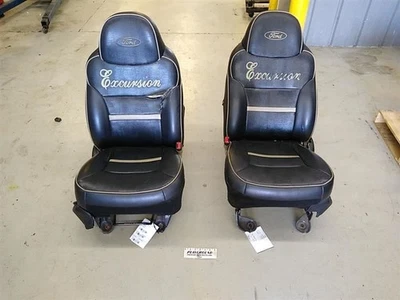 FORD EXCURSION Leather Front Seat Set Bucket Captain Chairs 2000 2001 00 01 Foto 1 de 4