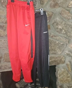 NIke & Adidas Boys Youth XL Jersey Track Athletic Pants Lot Of 2 - Picture 1 of 9