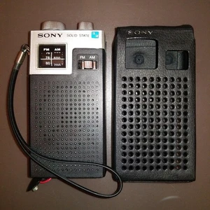 Sony TFM-4500 Transistor Taschenradio AM FM tragbar schwarz 70er Vintage Japan - Bild 1 von 24