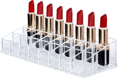 Porta Rossetti Silicone Organizer per Rossetto Espositore per Cosmetici Porta Tr - Immagine 1 di 4