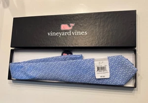 Vineyard Vines Boys Neck TIE Blue WHALE Motif Lt Blue VV NeckTie Made in USA - Picture 1 of 10