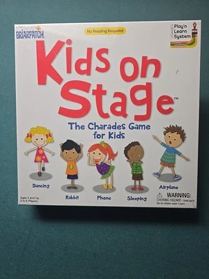 Charades Game "KIDS ON STAGE" for 2-6 Players & Ages 3+  University Games - Image 1 of 2