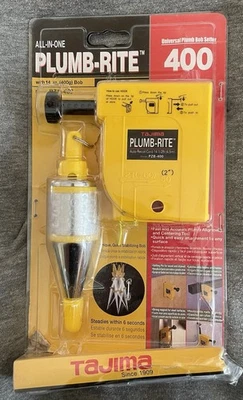 Tajima PBZ400 Todo en Uno Universal 14oz Plumb-Rite Cuerda Plumb Bob, Retráctil Foto 1 de 4