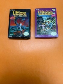 NINTENDO NES ULTIMA EXODUS AND ULTIMA QUEST OF THE AVATAR COMPLETE IN BOX