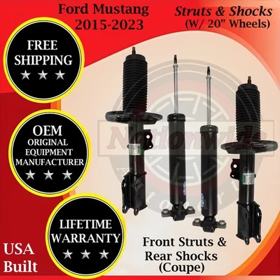 Motorcraft OEM Front Struts & Rear Shocks For 2015-2023 Ford Mustang Coupe - Изображение 1 из 4