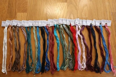 Weeks Dye Works Hand Over Dyed Fibers Embroidery Floss  Thread 27 piece lot-#C - Image 1 of 4