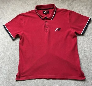 Vintage 90s Formula 1 Polo Shirt Red Size Large. Large 90s Logo F1, Motor Racing - Picture 1 of 22