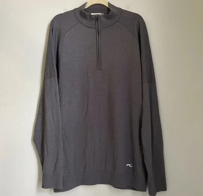 Kjus  1/2 Zip Kulm Pullover Men 2XL XXL Gray Wool Silk Cashmere Spandex FREELITE - Image 1 of 4