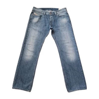 Jeans Diesel Viker para hombre 36x34 azul denim desgastado pierna recta real 36x32 Foto 1 de 4