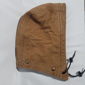 Carhartt Duck Canvas 4 Snap Hood Attachable Replacement Drawstring Brown Tan - Bild 1 von 11