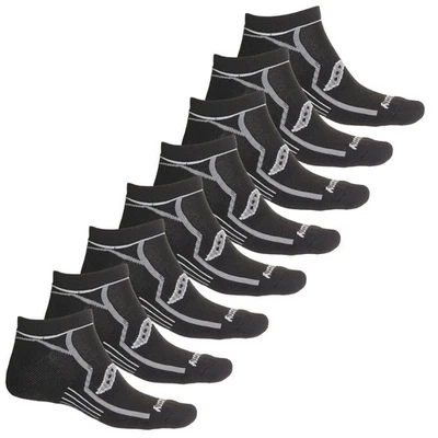 Paquete de 8 calcetines Saucony Competition Series para hombre grandes 9-12 no show debajo del tobillo Foto 1 de 3