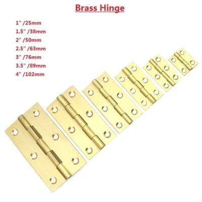 Hochwertiges massives Messing Fix Pin Butt Scharnier Deko Box Modell Möbel Türscharnier - Bild 1 von 4