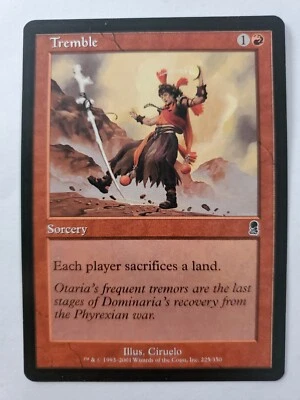 MTG Magic The Gathering Card Tremble Sorcery Red Odyssey 2001 - Image 1 of 2