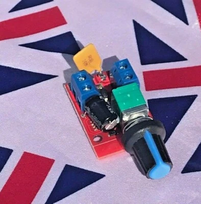 Mini DC Motor Speed Control Driver Board 3V-35V 5A PWM Controller / LED dimmer - Image 1 of 3