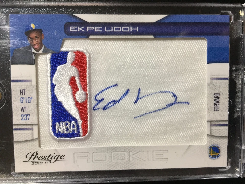ERROR CARD!! 2010-11 Prestige Ekpe Udoh NBA LOGO RC BUT WITH ED DAVIS AUTO! 2/10 - Image 1 of 1