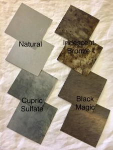 Zinkblech Musterpaket für Arbeitsplatten, Tischplatten und Stangen - Bild 1 von 1