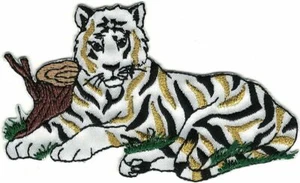 4" Safari Savanne Tiger Stickerei Aufnäher - Bild 1 von 1
