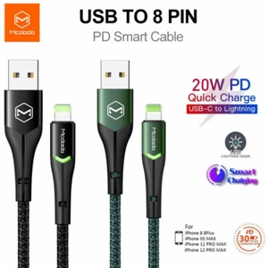 Mcdodo LED USB-Kabel Schnellladegerät Datenkabel PD 20W Für iPhone 13 X Für iPad - Imagen 1 de 14