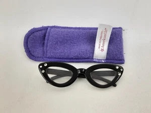 American Girl 1998 50s Sock Hop Poodle Skirt Costume GLASSES & CASE ONLY - Picture 1 of 5