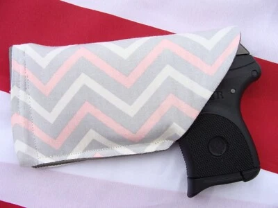 NEW RUGER LCP pink & gray pistol pouch pocket purse holster USA MADE - Image 1 of 4