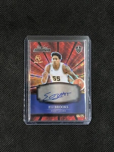 ELI BROOKS 2022 WILD CARD ALLUMINATION AUTO HOLO-LUX #/75 ROOKIE RC AUTOGRAFO SP - Foto 1 di 4