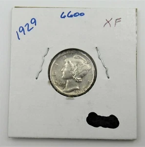 Moneda de plata Mercury Dime 1929 en circulación - Imagen 1 de 4