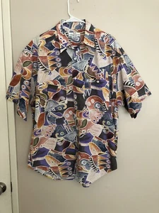 Vintage 90’s NOS NEW Guess Georges Marciano Button Up Hawiian Shirt M NWT - Picture 1 of 9