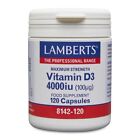 Lamberts Vitamin D3 2000iu (50ug ) Capsules (120) BBE 04/2024