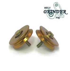2 Packs Sliding Gate Steel Pulley Wheels V Groove (89 mm Diameter - 12 mm Shaft) - Picture 1 of 9