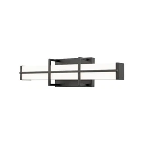 Z-Lite Harrison 1 Light 18" Vanity, Matte Black/Frosted - 1011-18W-MB-LED - Picture 1 of 1