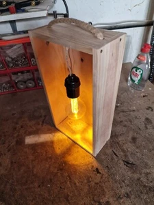 Deko Lampe recycelt Stimmungs-, Beistell-, Trendige Nachttischlampe LED - Bild 1 von 5