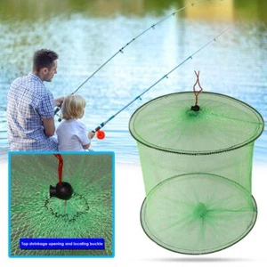 Faltbarer Nylon-Fisch-Crawdad-Krabbenfalle-Netzkorb, Outdoor-Fischschutznetze, N - Afbeelding 1 van 7