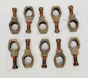 10 Direct Burial EM2DB 5/8 Zoll Bronze Erdungsstab Klemme für 1/0 - 12 - Bild 1 von 4