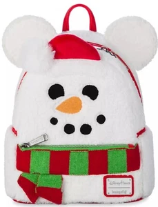 Mickey Mouse Schneemann Urlaub Freizeitpark Loungefly Mini Rucksack - Weihnachten - Bild 1 von 4