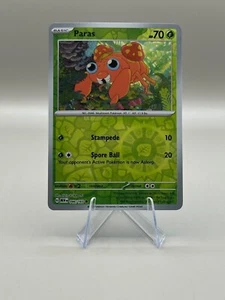 PARAS #046/165 POKEMON 151 (REVERSE HOLO, NM) ENGLISH - Picture 1 of 4