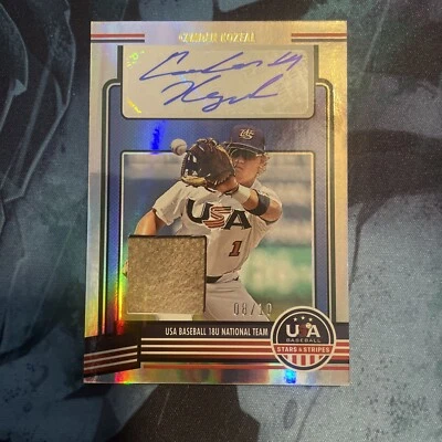 2023 Panini Stars & Stripes - Camden Kozeal - USA 18U Auto Relic #d 08/10 - Image 1 of 4