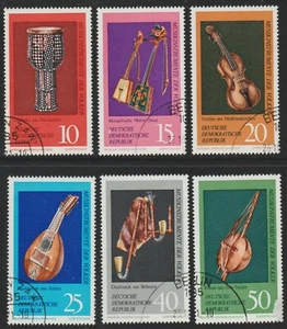 DDR 1971 SC# 1330 - 1335 - Instruments from the Music Museum CTO Lot # 119 - Picture 1 of 1