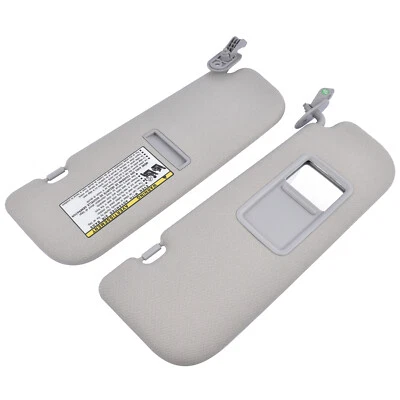 2PCS Pair L & R Sun Visor w/ Mirror Gray for Hyundai Elantra 2011-2015 1.8L 2.0L - Image 1 of 4