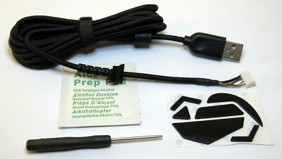 Logitech G502 USB-Kabel + 1 Set Ersatz-Füße, Füsse + Schraubendreher - Bild 1 von 4