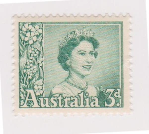 (OS-26) 1959 AU 3d blue Green QEII MUH SG311 (E) - Picture 1 of 1