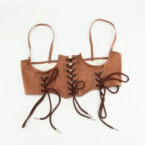 Women's PU Leather Body Harness Adjustable Strap Waist Belt Vest Corset Vintage☆ - Picture 1 of 17